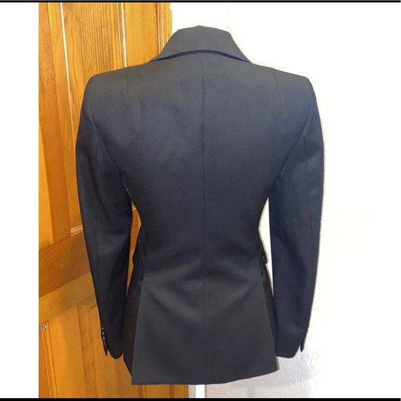 J. Crew Wool Lined Black Classic Blazer Jacket Sz 0 - Picture 5 of 8